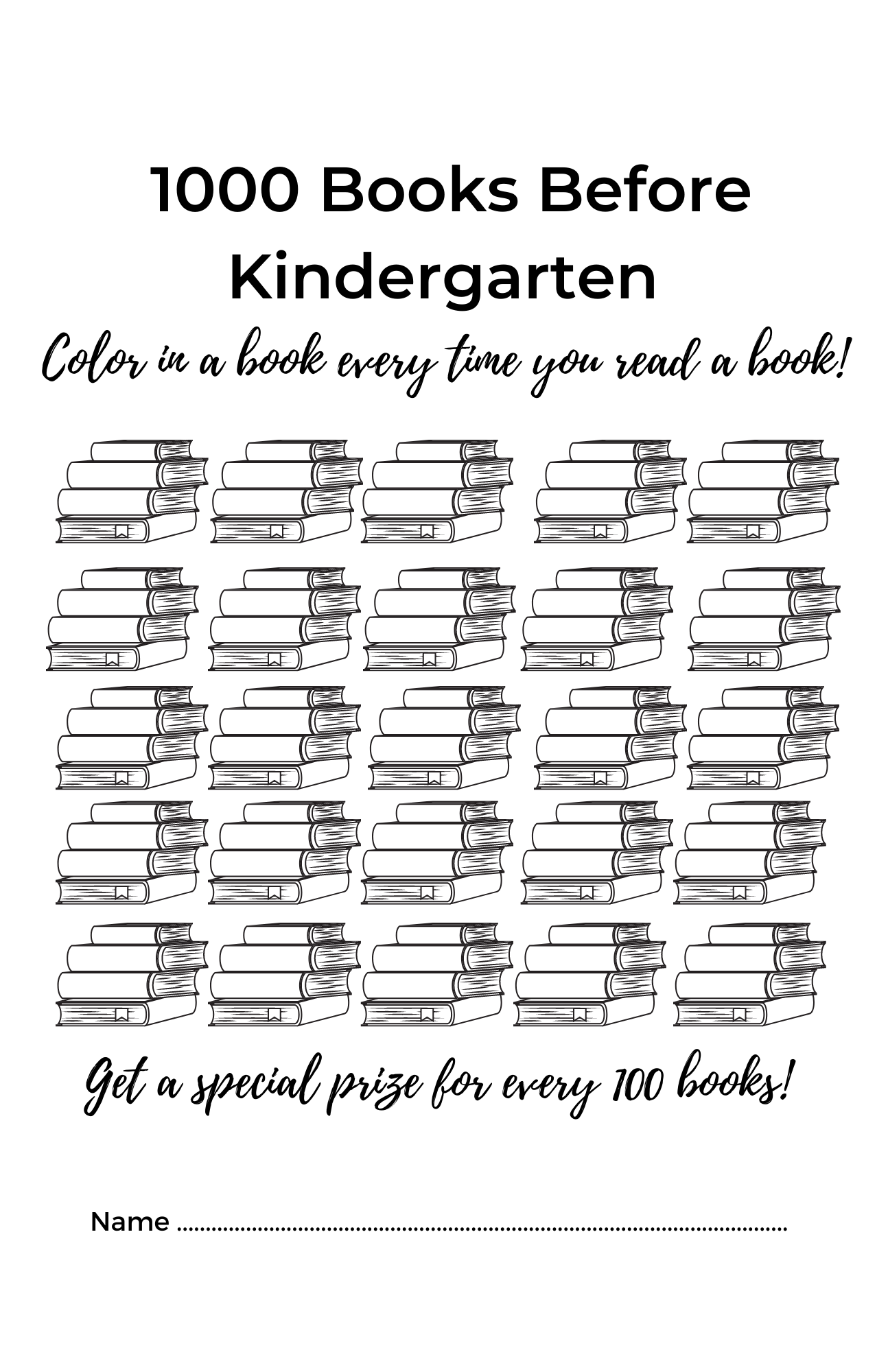 1000 Books Before Kindergarten | Lincoln Library